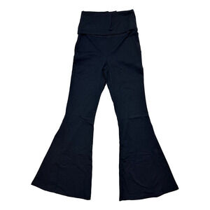 NWT Offline by Aerie Women's OG Super Flare Foldover Hi-rise Pants Black